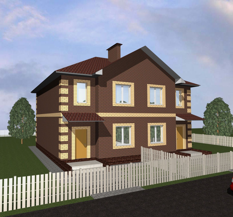 Коттедж Иглино Ново-Архангельское, визуализация