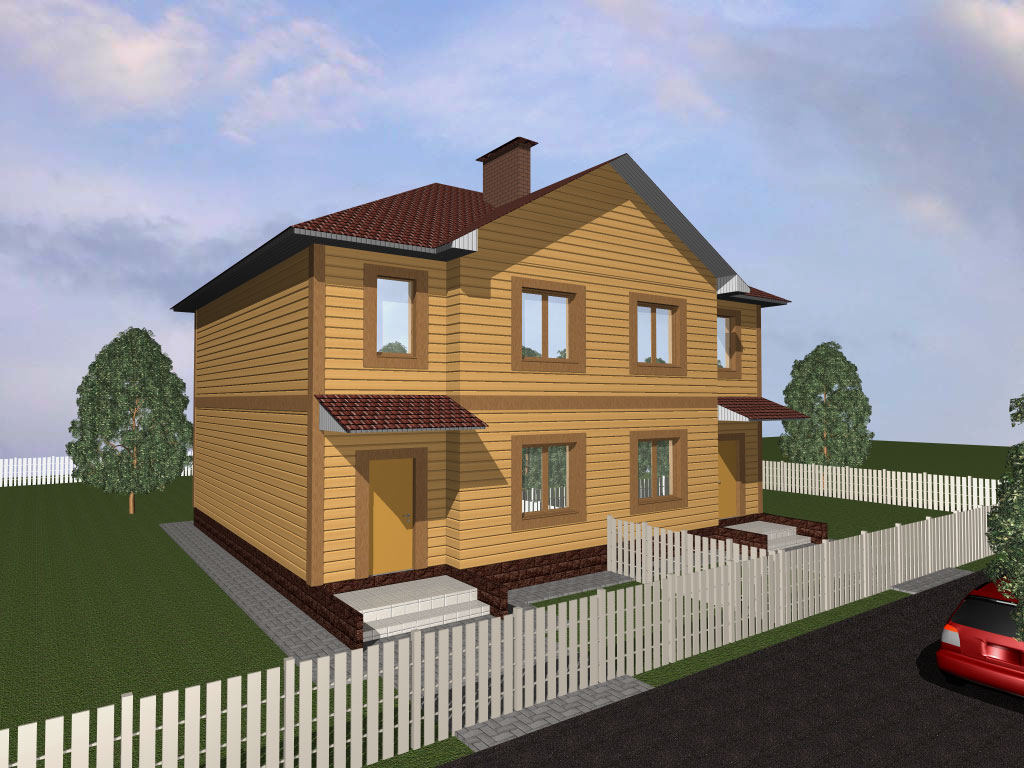 Коттедж Иглино Ново-Архангельское, визуализация