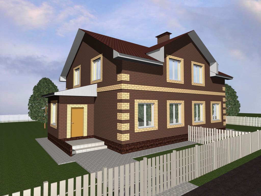 Коттедж Иглино Ново-Архангельское, визуализация