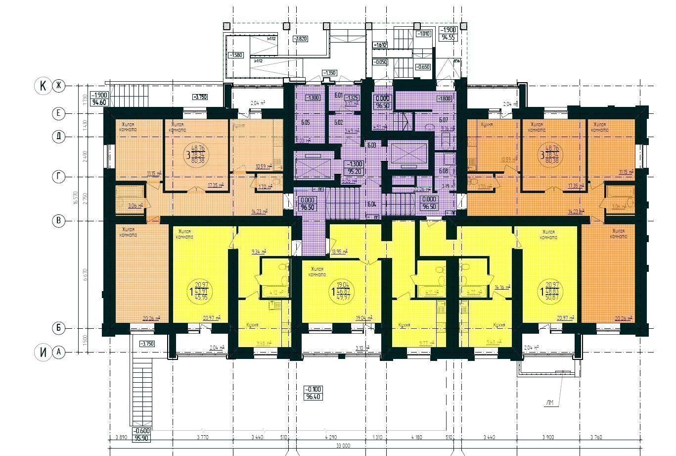 Планировка 1 этажа Сипайлово 6