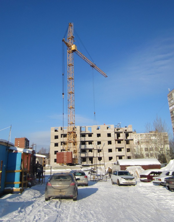 Фоторепортаж № 6 о ходе строительства ЖК Сипайлово-6. 31 января2013г.