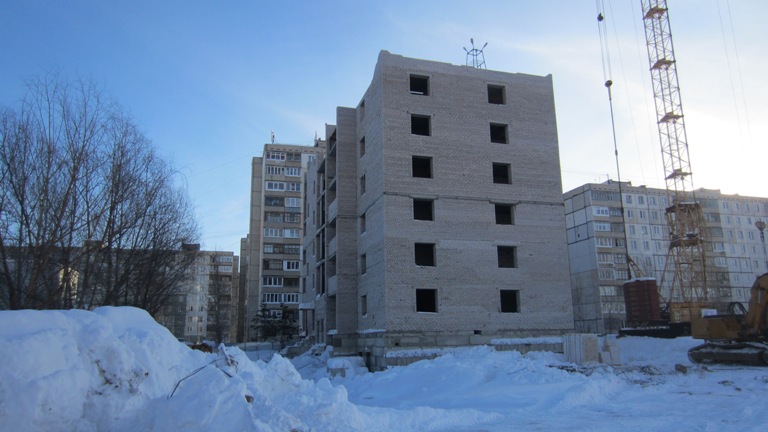 Фоторепортаж № 6 о ходе строительства ЖК Сипайлово-6. 31 января2013г.