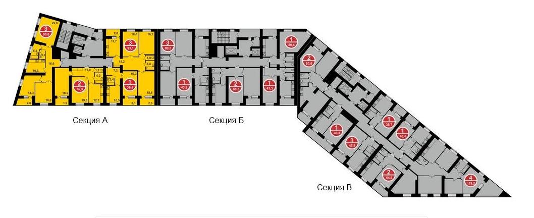 квартиры в новом строящемся жилом комплексе «Комсомольский» 